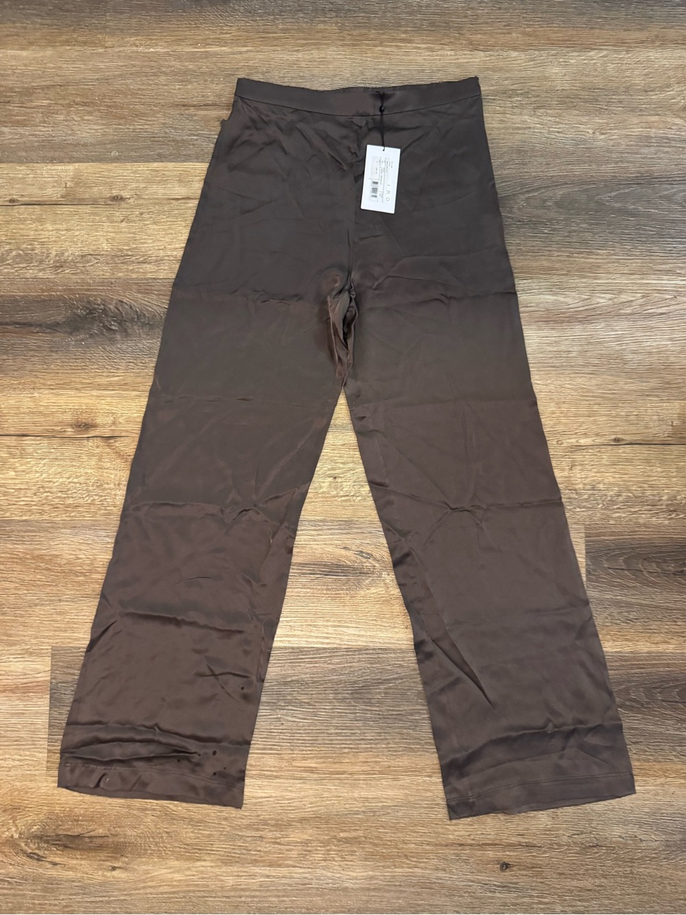 IRO Brown Wide Leg Silk Pants